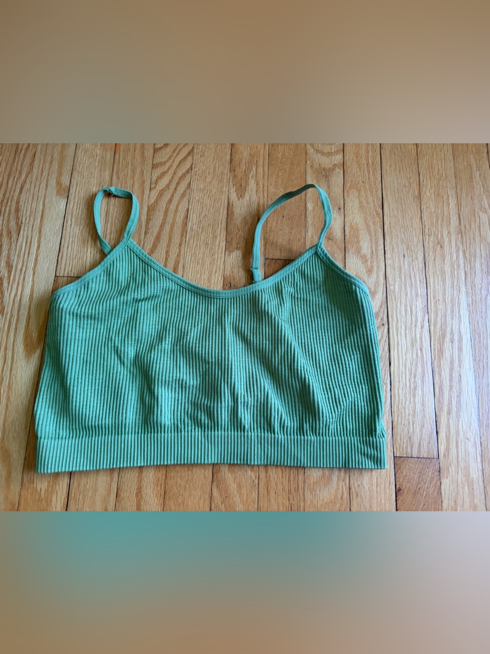 Ardene Mint Green Ribbed bandeau